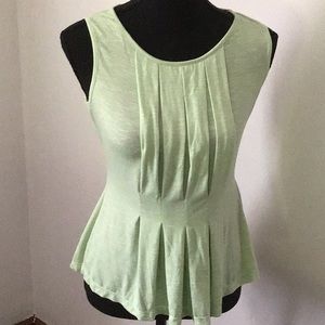 Green adorable peplum top